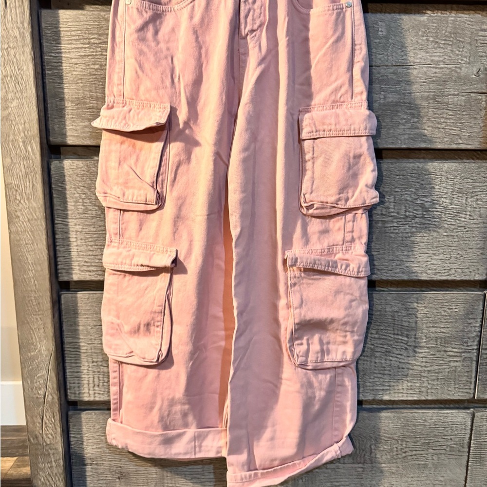 Urban Outfitters Trendy Pink Cargo Trousers